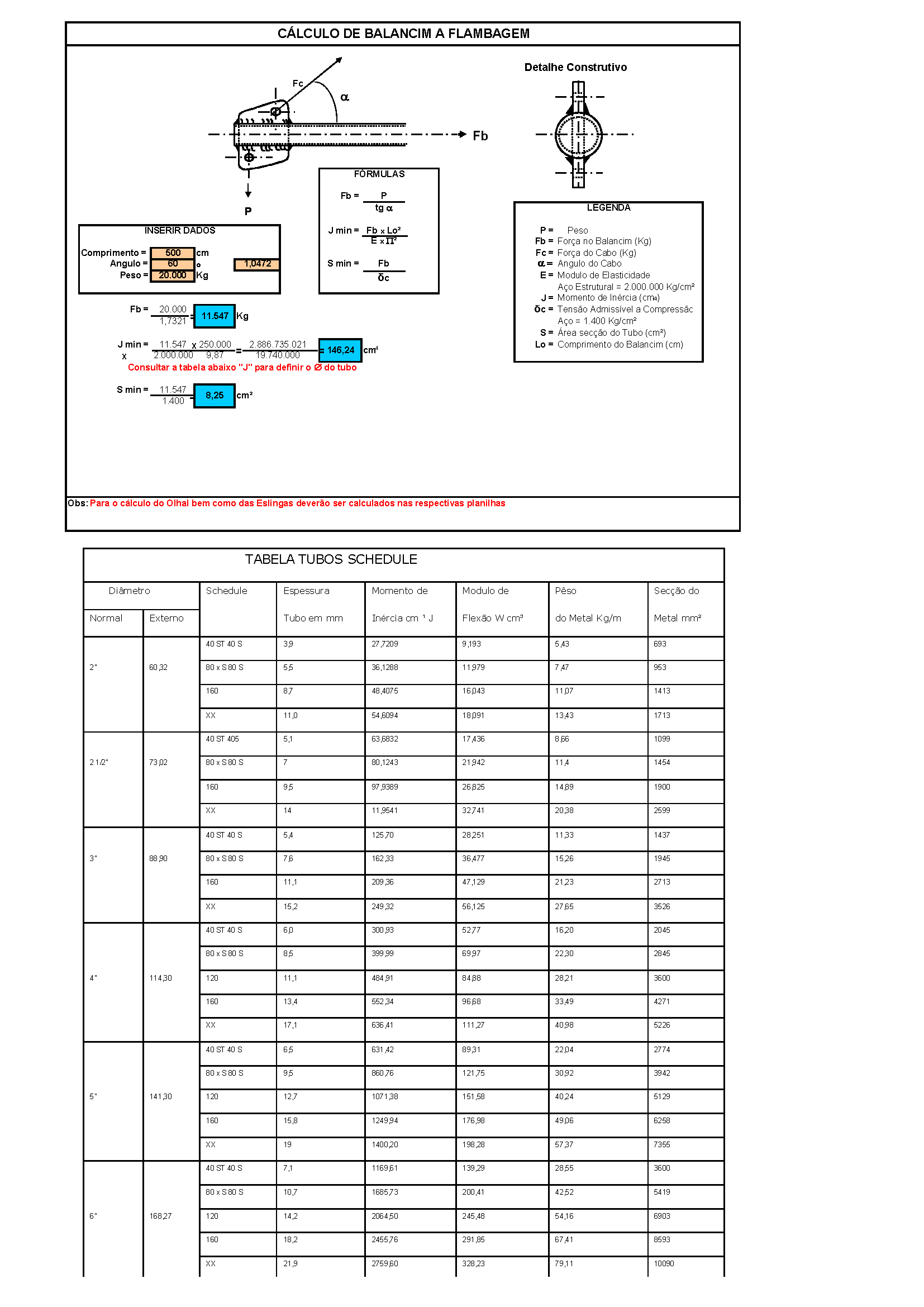 N2 Calculation Spreadsheets: Worksheet for Calculating Tube Rocker Arms