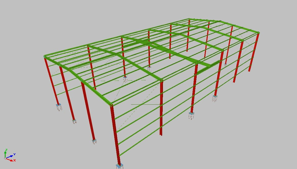 Projetos FP: Projeto de Galpão & Cobertura em estrutura metalica 15 x 30 com estrutura para suportar ponte rolante