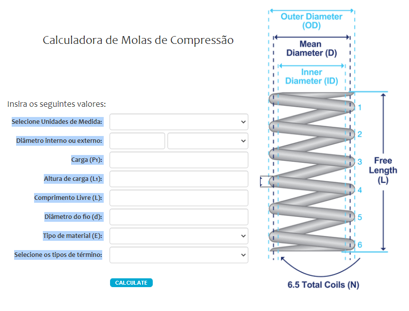 calculo online calculadora mola compressao gratuita fabricadoprojeto